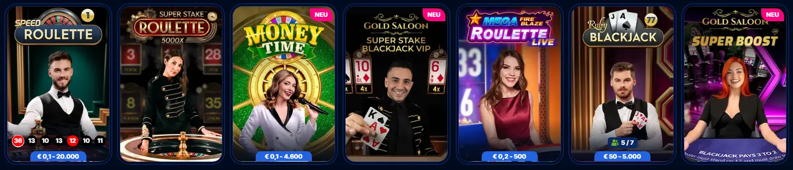 Boomerang Bet Live-Casino